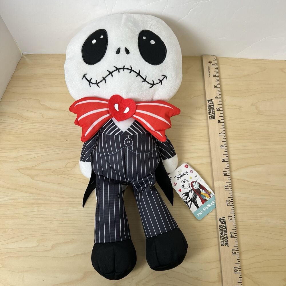 Jack Skellington 16” Plush 2022 Just Play LLC Disney Valentines Day Tim Burton